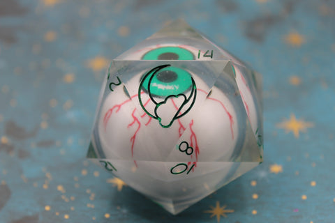 Roll My Eye 55mm D20 Chonk (Green Eye)