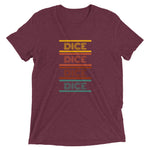 Dice Dice Dice Short sleeve t-shirt (15 colour options)