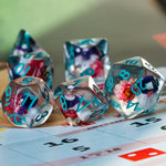 Fae Forest 7pc Rounded Edge Musroom Dice Set