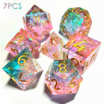 Water Dawn 7Pcs Sharp Edge Dice Set