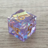 Lilac Illusion 7pc Sharp Edge Dice Set