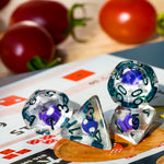 Fae Forest 7pc Rounded Edge Musroom Dice Set