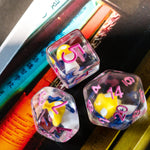 Fae Forest 7pc Rounded Edge Musroom Dice Set