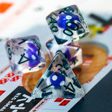 Fae Forest 7pc Rounded Edge Musroom Dice Set