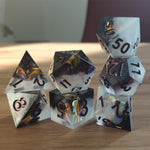 Fallen Angel 7pc Sharp Edge Dice Set