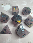 Swan Lake 7pc Sharp Edge Dice Set