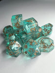 Pacific Snow 12 pc Resin Dice Set
